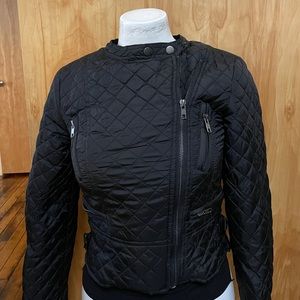 Forever 21 Vintage Black Quilted women’s Moto jacket size 2